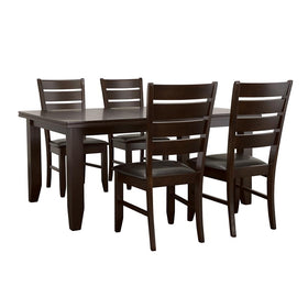 Dalila Dining Room Set Cappuccino and Black