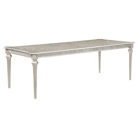 Evangeline Rectangular Dining Table with Extension Leaf Silver Oak