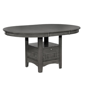 Lavon Dining Table with Storage Medium Grey