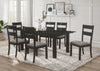 Jakob Rectangular Dining Set Grey and Black