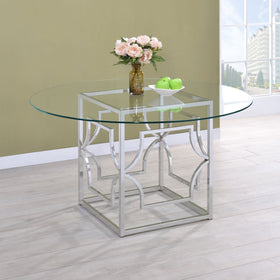 Starlight Round Glass Top Dining Table