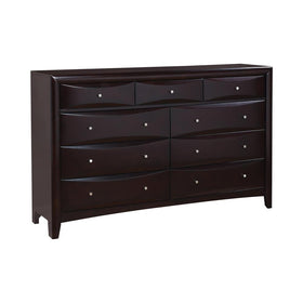 Phoenix 9-drawer Dresser Deep Cappuccino