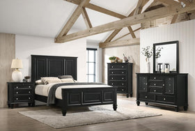 Sandy Beach 4-Piece Bedroom Set with High Headboard King