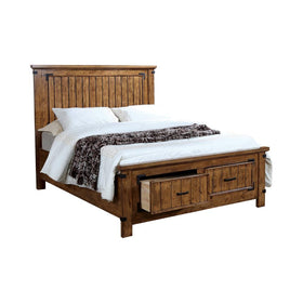 Brenner Full Storage Bed Rustic Honey