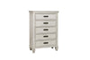 Franco 5-drawer Chest Antique White image