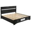 Miranda Eastern King 2-drawer Storage Bed Black image