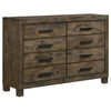 Woodmont 8-drawer Dresser Rustic Golden Brown image