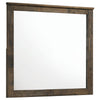 Woodmont Rectangle Dresser Mirror Rustic Golden Brown image