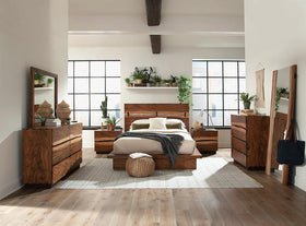 Winslow Storage Queen Bed Smokey Walnut and Coffee Bean