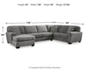 Birkdale Court Sectional with Chaise