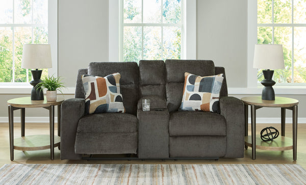 Kanlow Reclining Loveseat with Console