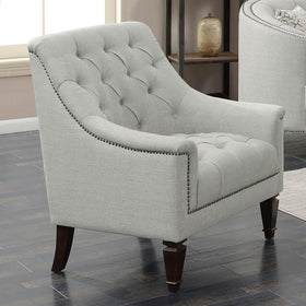 Avonlea Sloped Arm Upholstered Chair Grey