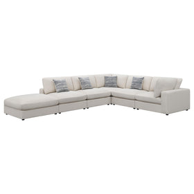 Serene 6-piece Upholstered Modular Sectional Beige