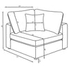 Serene 4 Piece Sectionals