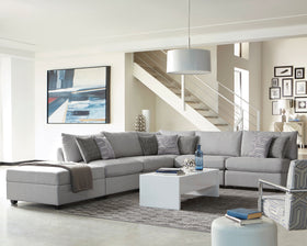 Cambria 6-piece Upholstered Modular Sectional Grey