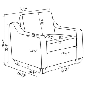 552061 S3 3 PC (SOFA+LOVE+CHAIR)