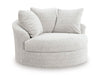 Cuddle Plush Oversized Swivel Accent Chair