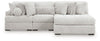 Cuddle Plush Sectional with Chaise