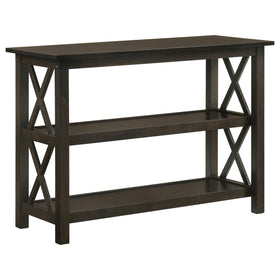 Rachelle Sofa Table with 2-shelf Deep Merlot