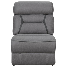 Higgins Upholstered Armless Chair Grey