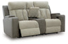 WhipLash Power Reclining Loveseat with Console