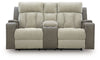 WhipLash Power Reclining Loveseat with Console