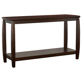 Dixon Rectangular Sofa Table with Lower Shelf Espresso