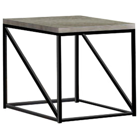 Birdie Square End Table Sonoma Grey