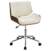 Addington Adjustable Height Office Chair Ecru and Chrome image