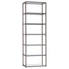 Kate 6-shelf Bookcase Black Nickel image