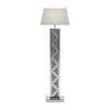 Carmen Geometric Base Floor Lamp Silver image