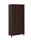 Wadeline 2-door Tall Accent Cabinet Rustic Tobacco image