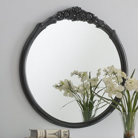 Sylvie French Provincial Round Wall Mirror