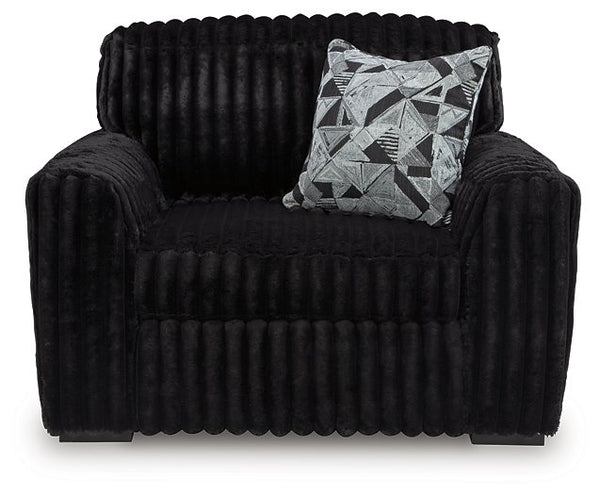 Midnight-Madness Oversized Chair