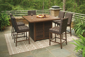 Paradise Trail Outdoor Bar Table Set