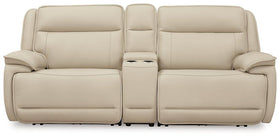 Double Deal Power Reclining Loveseat Sectional with Console