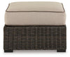 Coastline Bay Outdoor Ottoman with Cushion