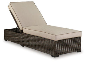 Coastline Bay Outdoor Chaise Lounge with Cushion