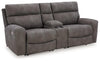 Next-Gen DuraPella Power Reclining Sectional Loveseat with Console