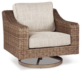 Beachcroft Outdoor Swivel Lounge with Cushion