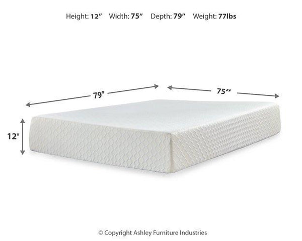 Chime 12 Inch Memory Foam Mattress and Base Set