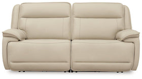 Double Deal Power Reclining Loveseat Sectional