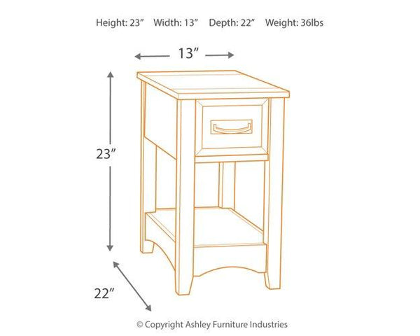 Breegin Chairside End Table