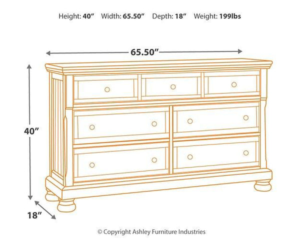 Flynnter Dresser and Mirror