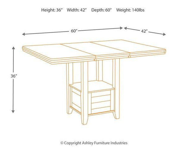 Haddigan Counter Height Dining Set