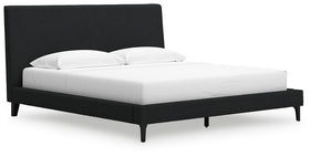 Cadmori King Upholstered Bed with Roll Slats