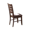 Dalila Ladder Back Side Chairs Cappuccino and Black (Set of 2)