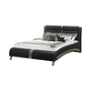 Jeremaine California King Upholstered Bed Black