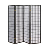 Roberto 4-panel Folding Screen Dark Grey and White