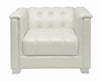 Chaviano Tufted Upholstered Chair Pearl White